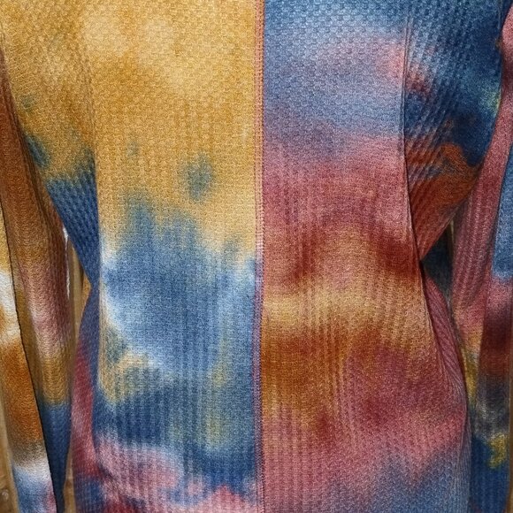 Women's Cactus + Pearl Tie Dye Thermal Long Sleeve Top Size L. Like New. EUC. - Picture 6 of 6